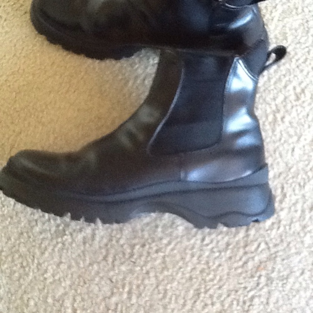 AUTHENTIC PRADA CHELSEA LUG SOLE BOOTS